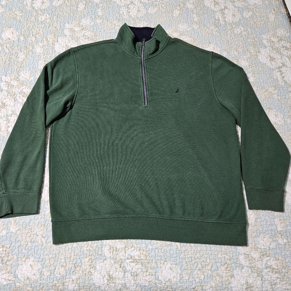 Green Nautica Quarter Zip, Size XXL - Picture 4 of 4